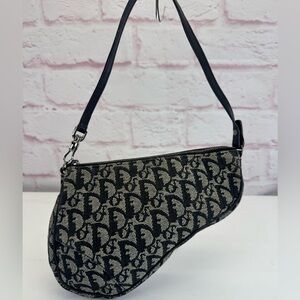 Christian Dior Vintage Diorissimo Saddle Pochette